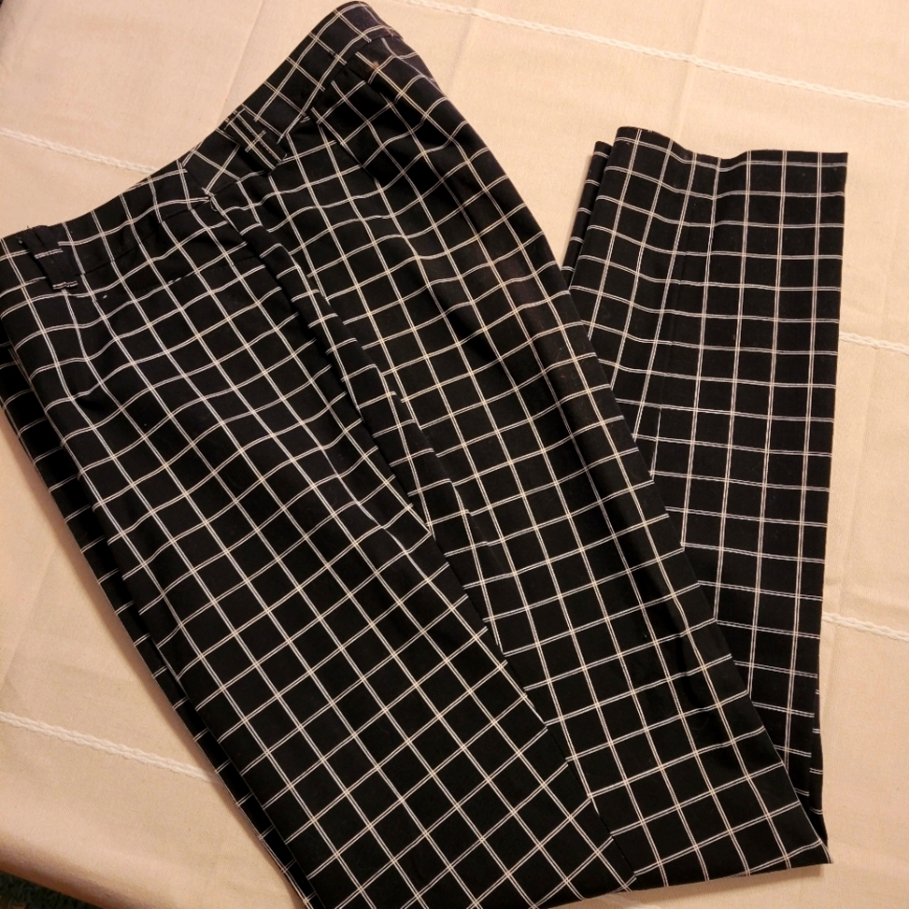 Size 16 Lane Bryant checker design pants